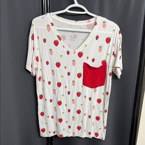 Kyte BABY t-shirt Strawberry Print Fabric